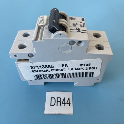 *NEW- Old Stock* ABB S272 K1.6A Circuit Breaker 1.6Amp 2Pole 240VAC || Warranty! Main Image