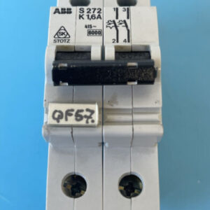 *NEW- Old Stock* ABB S272 K1.6A Circuit Breaker 1.6Amp 2Pole 240VAC || Warranty! - Image 2