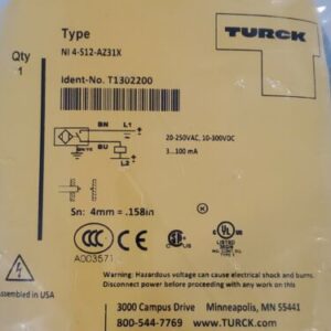 *NEW* Turck NI4-S12-AZ31X Inductive Sensor 4mm Range M12 Non Flush + Warranty! - Image 2
