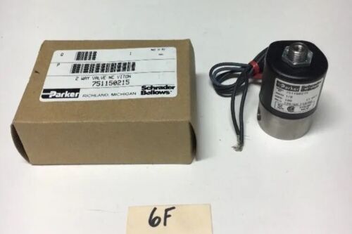 New Parker Schrader Bellows 751150215 2-Way Valve NC Viton Warranty! Main Image
