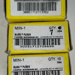 10 - Bussmann Fusetron FNA-1/10 Fuse & 17 MIN-1 New In Box Fast Shipping! - Image 3
