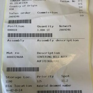 NEW KRONES 8-000-32-468-A CENTERING BELL + WARRANTY & FAST SHIPPING! - Image 6