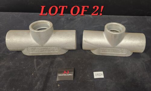 🆕️ *LOT OF 2* CROUSE-HINDS 2" CONDULET TB-67 ⚡️🇺🇸 SHIP+WARRANTY Main Image