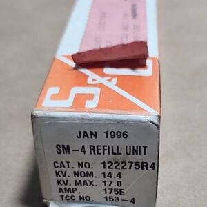 *NEW* S&C 122275R4 SM-4 Fuse Refill Unit 175E 14.4KV 17KV Max 153-4 + Warranty! - Image 7