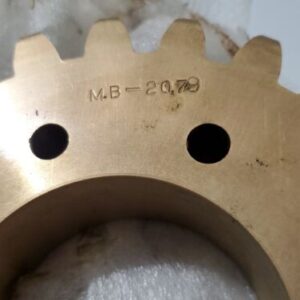 *NEW* MB 2079 Brass Worm Gear 24-Tooth On Pipe Machinery 6624 + Warranty! - Image 4