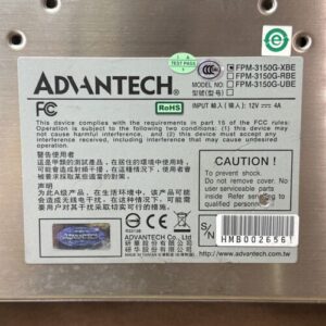 NEW NO BOX- Advantech Operator Interface Panel FPM-3150G-XBE 12V 4A 15” Screen - Image 5