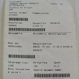 *NEW* LOT OF 2 Krones 8-082-23-203-G Bottling Machine Brush 4” x 2-3/4" Warranty - Image 9