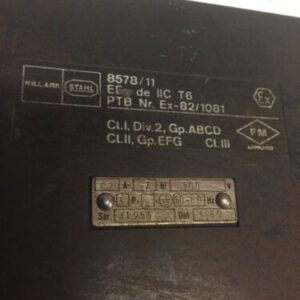 Killark Stahl 8578/11 Receptacle Disconnect switch 32 Amp 500V Warranty! - Image 4