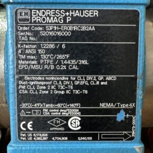 Endress Hauser Promag P 53P1H-ER0B1RC2B2AA Electromagnetic Flow Meter 4β ID πΊπΈ - Image 3