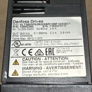 NEW NO BOX Danfoss VLT 2800 Control Frequency Inverter 134H2362 220-240V, 0.9kVA - Image 4