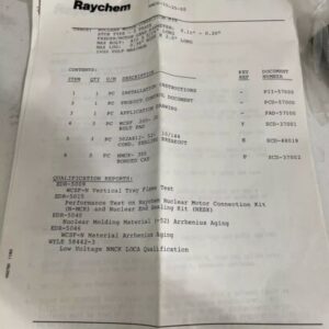 RAYCHEM N-MCK-1V-35-00 NUCLEAR MOTOR CONNECTION KIT FAST SHIPPING! - Image 3