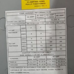*PREOWNED* Crouse-Hinds Arktite CSR6352 Receptacle 600Vac 60A 4P 3W + Warranty! - Image 16