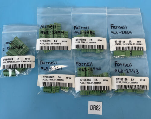(50) MIXED LOT- Farnell 21.1550M/(3/4/5/6/8/10) & 21.155MV/6 || Warranty 🇺🇸 Main Image