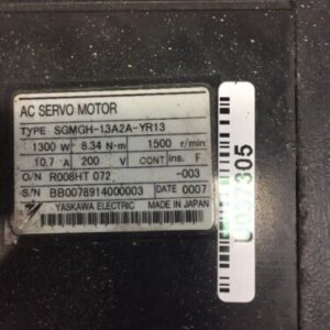 [FOR PARTS]YASKAWA AC SERVO MOTOR SGMGH-13A2A-YR13 SGMGH13A2AYR13 - Image 3