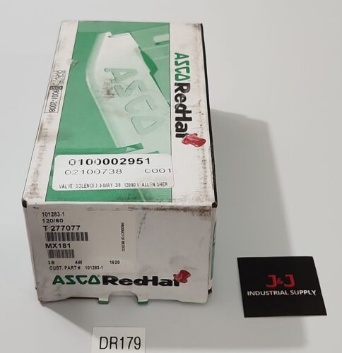 *BRAND NEW* Asco Red Hat 101283-1 Solenoid Valve 3/8" 4W T 277077 + Warranty! Main Image