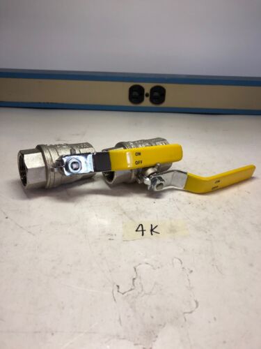 1" Ball Valve Brass 600 psi WOG Rating Nickel Plated * Fast Shipping* Main Image