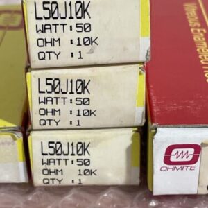 Ohmite 3-L50J10K,1-L100J100,1-L50J50R(5) Total Power Resistors Fast Shipping - Image 3