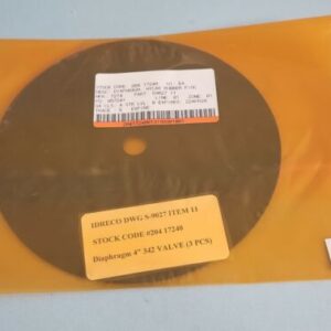 Asahi Repair Diaphragm 341 Valve 4" Idreco DWG S-9027 *NEW*WARRANTY* - Image 1