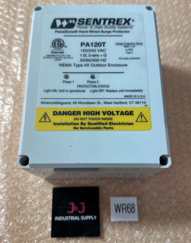 NEW NO BOX- Sentrex PA120T PanelZone Hard-Wired Surge Protector 120/240VAC Main Image
