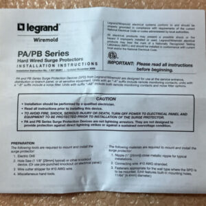 NEW NO BOX- Sentrex PA120T PanelZone Hard-Wired Surge Protector 120/240VAC - Image 10