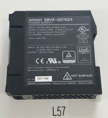 *PREOWNED* OMRON S8VK-G01524 Power Supply Module 240V + Warranty! Main Image