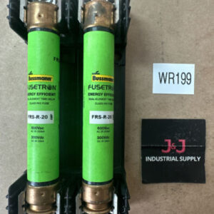 NEW NO BOX- Bussmann R60030-2CR Fuse Block R 600VAC 30A W/Buss Fusetron FRS-R-20 - Image 1