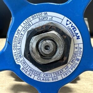 NEW NO BOX - VELAN Canada 2” Class 800 Gate Valve W-2054B-02TY 1975PSIG@100°F - Image 9
