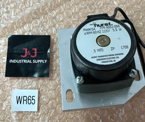 PREOWNED- Hurst SA 4002-006 Synchronous Motor 4Rpm 115V 60Hz 5.5W || FAST SHIP! Main Image