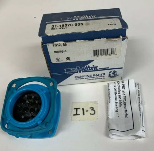 Meltric Inlet/Plug 01-18070-00N PN12,5A New W/ Box! Fast Shipping Main Image
