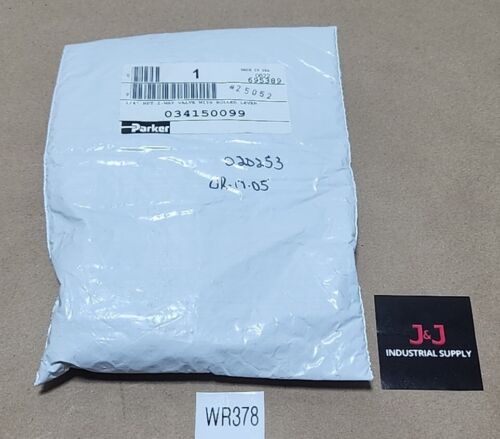 *FACTORY SEALED* Parker 034150099 2-Way Valve w/ Roller Lever 1/4"Npt + Warranty Main Image
