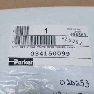 *FACTORY SEALED* Parker 034150099 2-Way Valve w/ Roller Lever 1/4"Npt + Warranty - Image 2