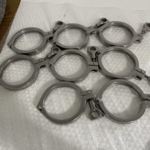 Assortment of 13  Sanitary Clamps Stainless Steel  Fast Shipping!+Warranty - Image 3