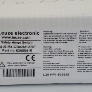 *NEW IN BOX* Leuze Electronic S410-M4-CB02M12-W Safety Hinge Switch + Warranty! - Image 10