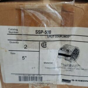 *NEW* BOX OF 2 Emerson O-Z/Gedney SSP-500 Split Couplings 5" + Warranty! - Image 10