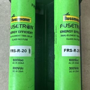 NEW NO BOX- Bussmann R60030-2CR Fuse Block R 600VAC 30A W/Buss Fusetron FRS-R-20 - Image 3