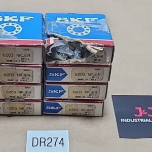 *NEW* [8] SKF 6203-NRJEM Single Row Ball Bearing 17mm ID 40mm OD 12mm + Warranty - Image 1
