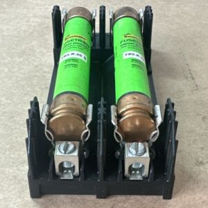 NEW NO BOX- Bussmann R60030-2CR Fuse Block R 600VAC 30A W/Buss Fusetron FRS-R-20 - Image 4