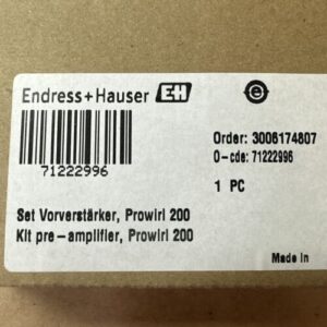 NEW IN BOX- Endress + Hauser Pre-Amplifier Kit For Prowirl 200 71222996 FASTSHIP - Image 2