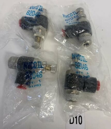 NYCOIL ADJUSTABLE AIR VALVE 82046 INPUT 1/4" NPT 3/8" (Lot Of 4) Main Image