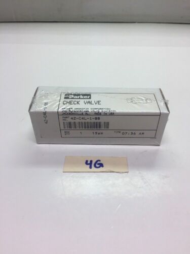 New! Parker Check Valve 4Z-C4L-1-SS *Fast Shipping* Warranty! Main Image