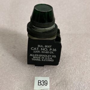 Used Allen Bradley 800T-P16 800TP16 Green Illuminated Pilot Light Fast Shipping! - Image 1