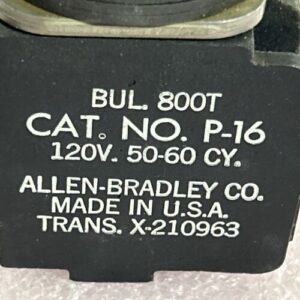 Used Allen Bradley 800T-P16 800TP16 Green Illuminated Pilot Light Fast Shipping! - Image 2