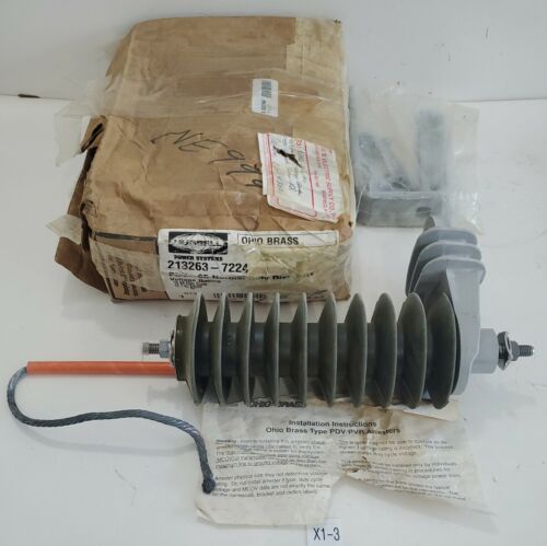 *NEW* Hubbell OHIO BRASS 213263-7224 PDV65 Normal Duty Distribution Arrester Main Image