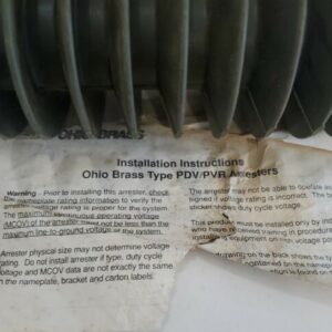 *NEW* Hubbell OHIO BRASS 213263-7224 PDV65 Normal Duty Distribution Arrester - Image 9