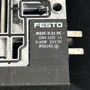 Festo MSZC-3-21 DC (384 163) L1 0.46W 21V DC IP00/65 Solenoid Valve - Image 3