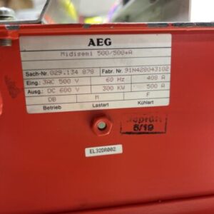AEG Midisemi 500/500+A 500/600V 300kW (Cleaned~Warranty) - Image 14