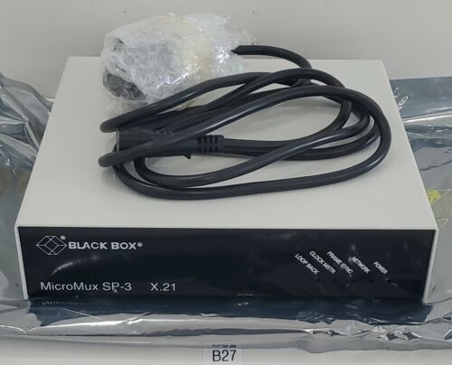*NEW* Black Box SP-3-SDP X.21 Micromux Dual Port DCE Interface 240Vac + Warranty Main Image
