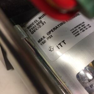 ITT FABRI-VALVE Model# F166660 GV4x2.31 Max Operating Pressure 150 PSI *Warranty - Image 2