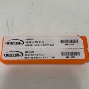 Hertel HSS Spiral Point Tap 3/8-24 UNF 3 FL Bright Finish 59910323(Lot Of 2) - Image 3