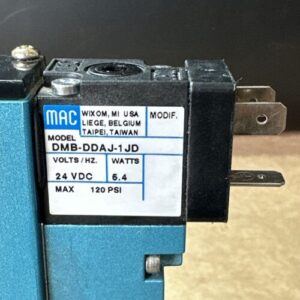 NEW ASSEMBLY- MAC 92B-ABA-000-DM-DDAJ-1JD 24VDC 20-120PSI Solenoid Valve Assy. - Image 4